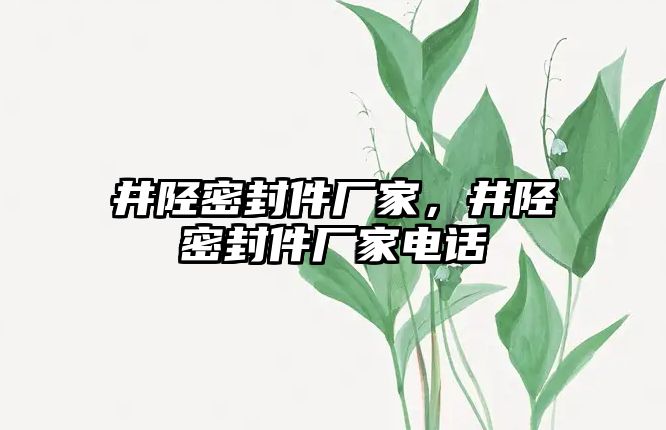井陘密封件廠家，井陘密封件廠家電話
